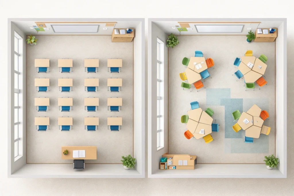 Physical Spaces: How Layout Shapes Student Achievements